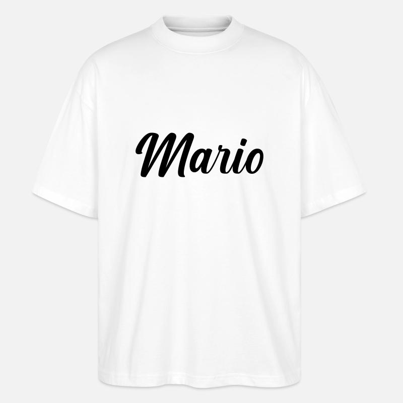 mario - Stanley/Stella Oversized Unisex Bio T-Shirt Blaster 2.0 - Weiß