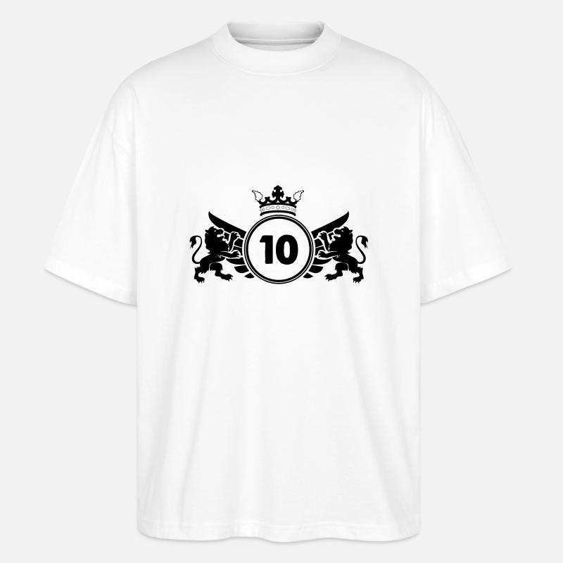 wappen 10 - Stanley/Stella Oversized Unisex Bio T-Shirt Blaster 2.0 - Weiß