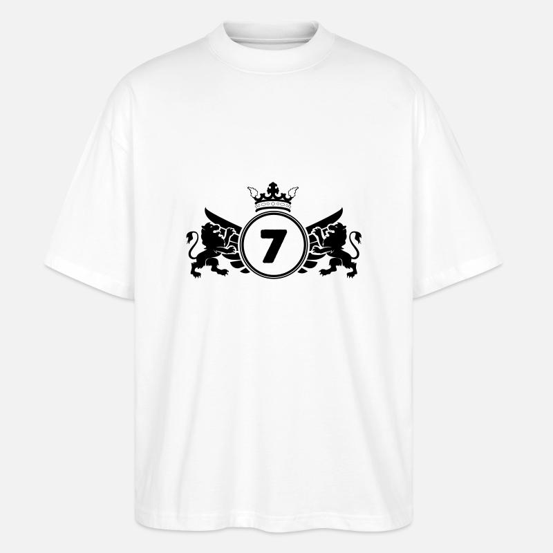 wappen 7 - Stanley/Stella Oversized Unisex Bio T-Shirt Blaster 2.0 - Weiß