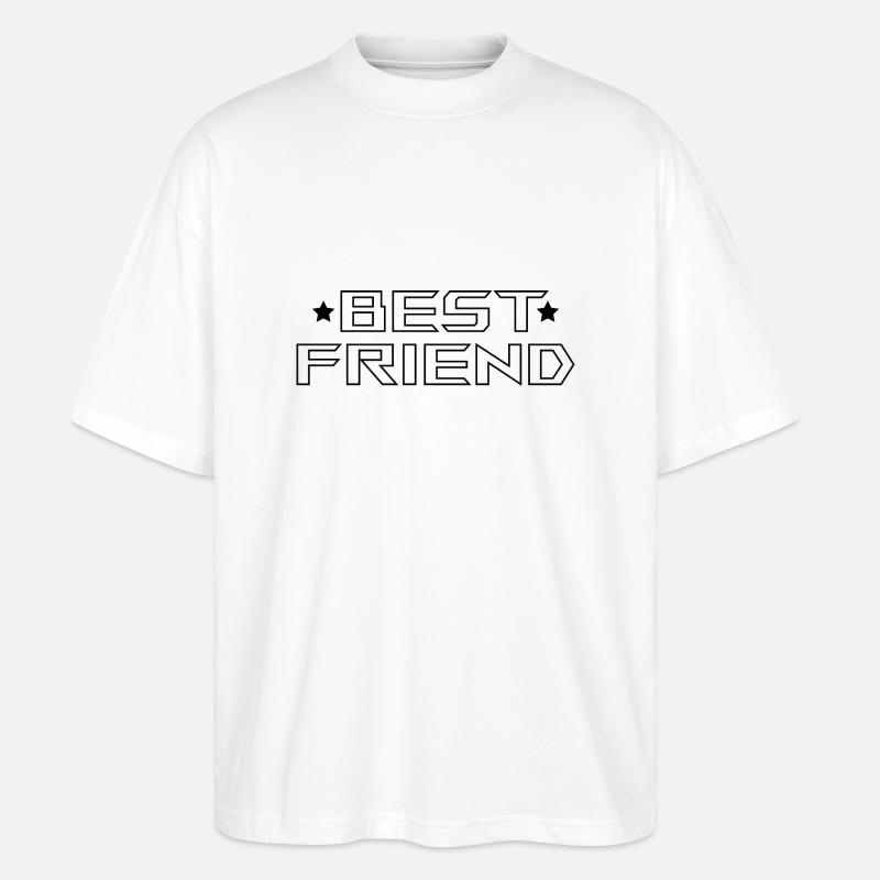 Meilleur ami Tshirt blanc - T-shirt bio Blaster 2.0 coupe oversize Stanley/Stella Unisexe - blanc