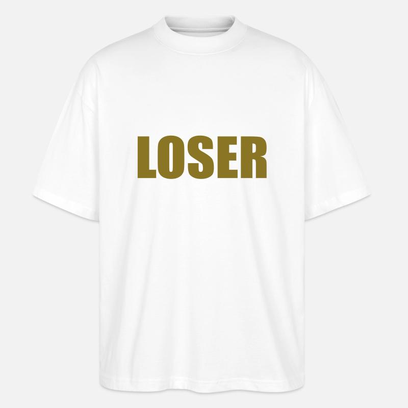 loser ocker - Stanley/Stella Oversized Unisex Bio T-Shirt Blaster 2.0 - Weiß