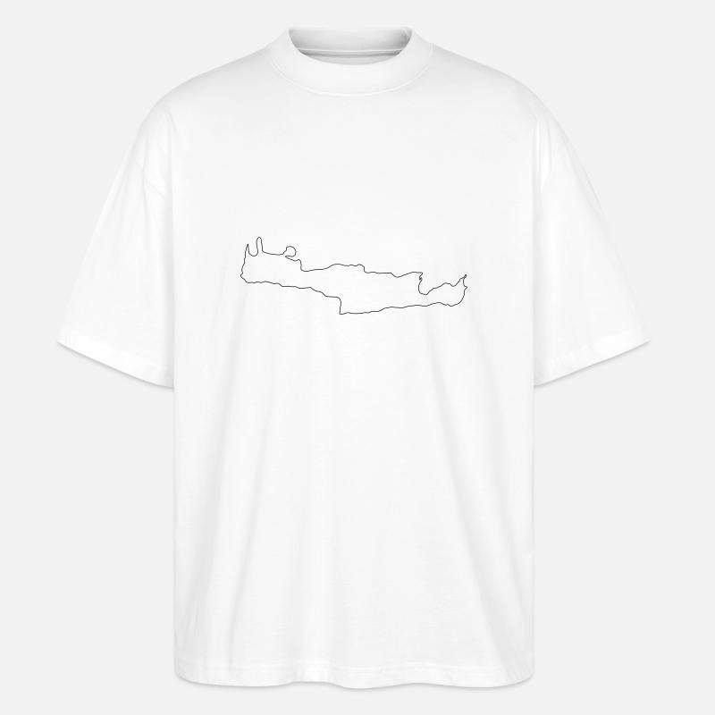 Kreta - Stanley/Stella Oversized Unisex Bio T-Shirt Blaster 2.0 - Weiß