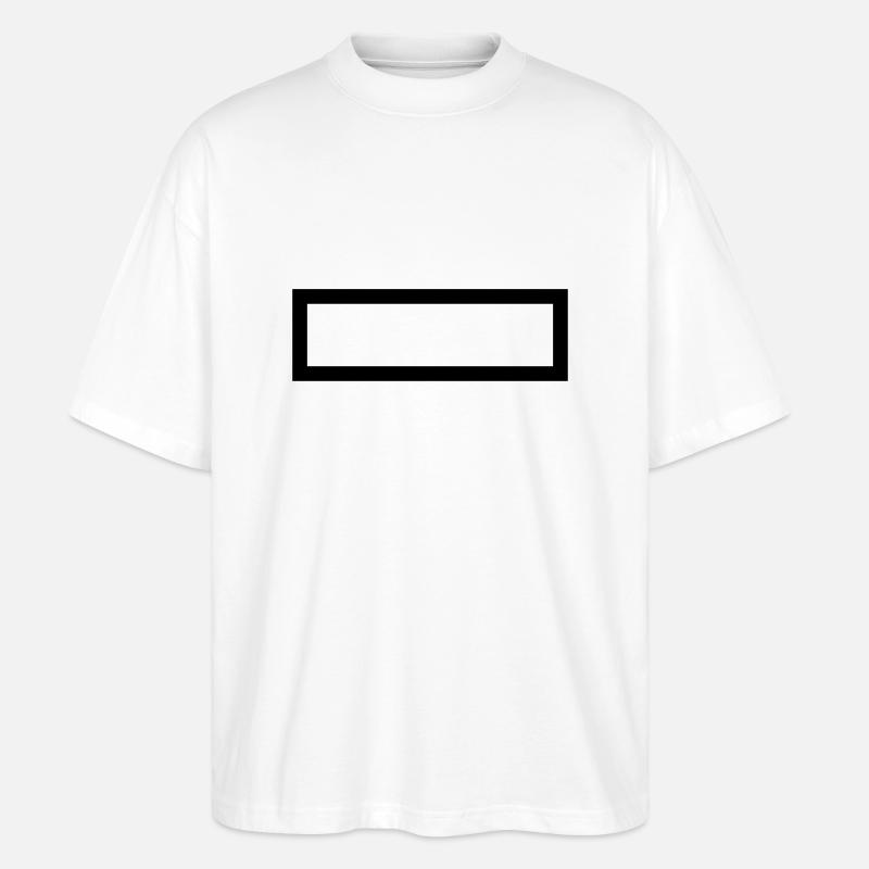 Rectangle - Stanley/Stella Oversized Unisex Organic T-shirt Blaster 2.0 - white