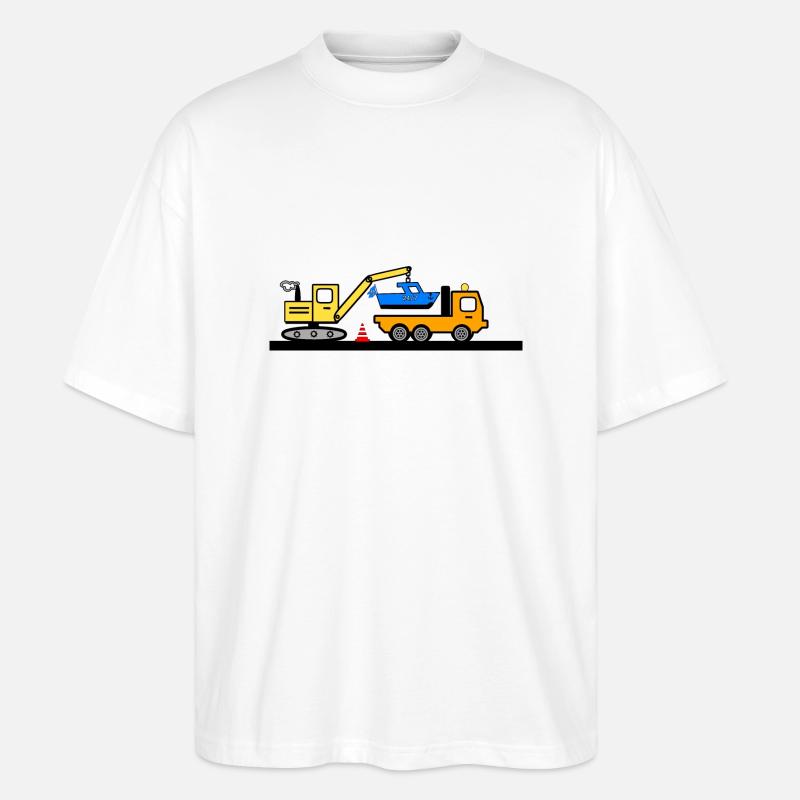 Bagger - Stanley/Stella Oversized Unisex Bio T-Shirt Blaster 2.0 - Weiß
