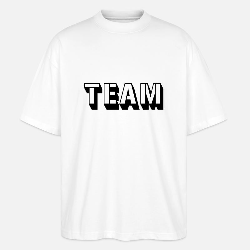 team 1 - Stanley/Stella Oversized Unisex Bio T-Shirt Blaster 2.0 - Weiß