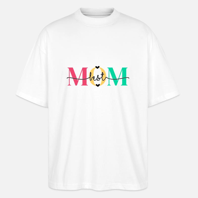 Best Mom bunt 2 - Stanley/Stella Oversized Unisex Bio T-Shirt Blaster 2.0 - Weiß
