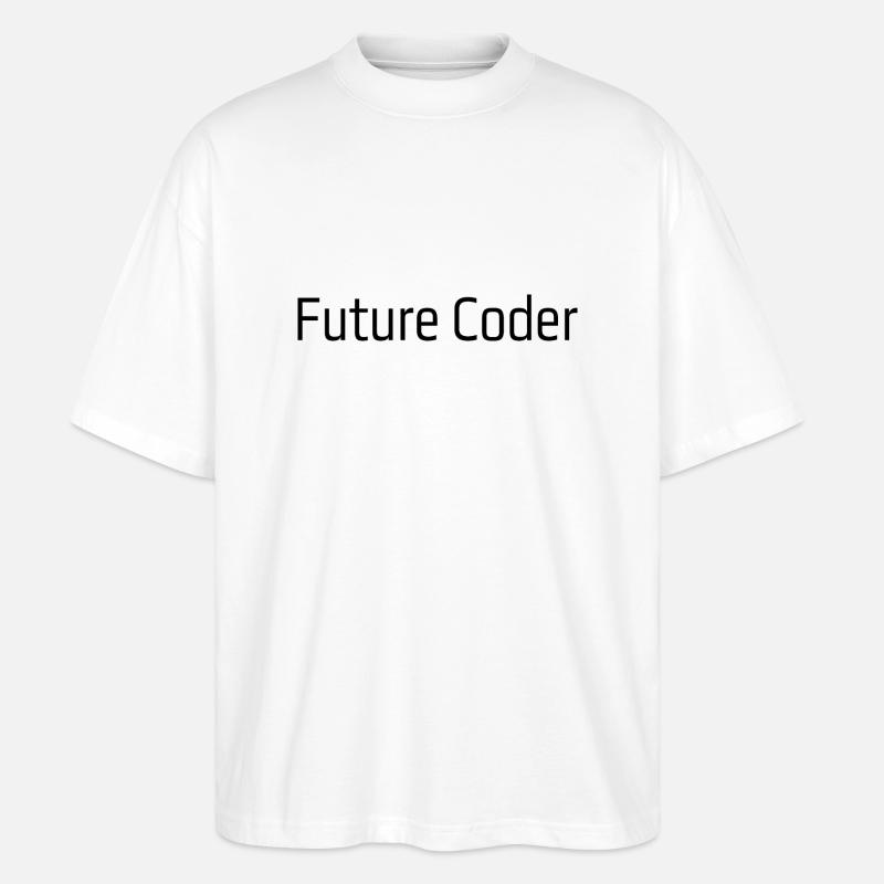 Codeur du futur - T-shirt bio Blaster 2.0 coupe oversize Stanley/Stella Unisexe - blanc