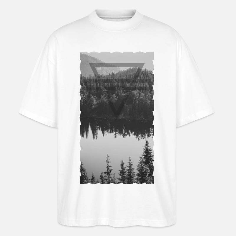 Wald - Stanley/Stella Oversized Unisex Bio T-Shirt Blaster 2.0 - Weiß