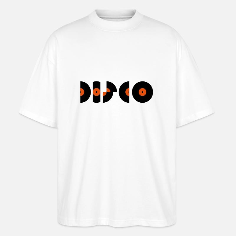 disco_2c - T-shirt bio Blaster 2.0 coupe oversize Stanley/Stella Unisexe - blanc