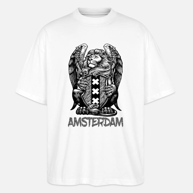 Löwe Amsterdam - Stanley/Stella Oversized Unisex Bio T-Shirt Blaster 2.0 - Weiß