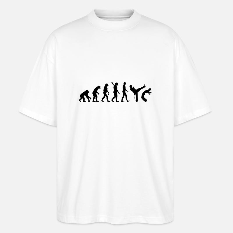 Evolution Capoeira - Stanley/Stella Oversized Unisex Organic T-shirt Blaster 2.0 - white