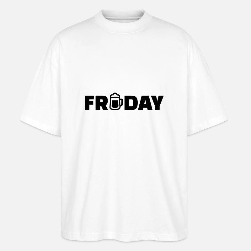 Friday - T-shirt bio Blaster 2.0 coupe oversize Stanley/Stella Unisexe - blanc