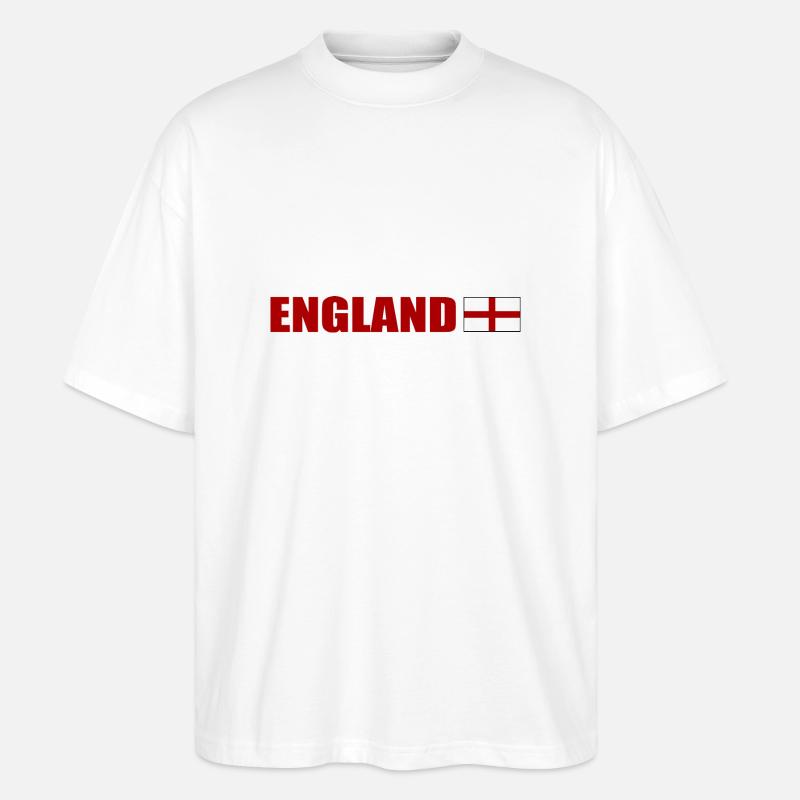 England - Stanley/Stella Oversized Unisex Bio T-Shirt Blaster 2.0 - Weiß