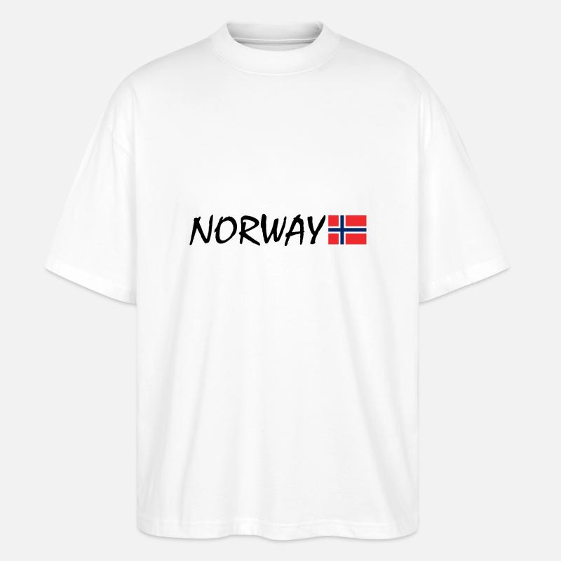 Norvège - T-shirt bio Blaster 2.0 coupe oversize Stanley/Stella Unisexe - blanc