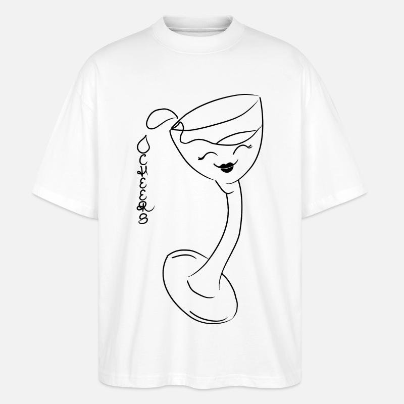 Cheers! - Stanley/Stella Oversized Unisex Bio T-Shirt Blaster 2.0 - Weiß