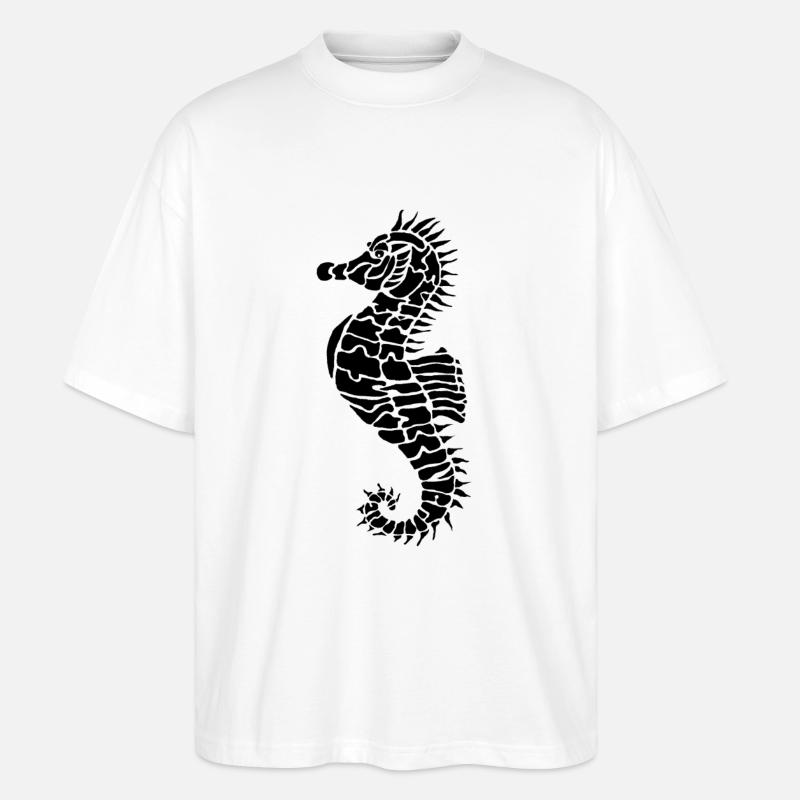 Hyppocampe - Stanley/Stella Oversized Unisex Bio T-Shirt Blaster 2.0 - Weiß