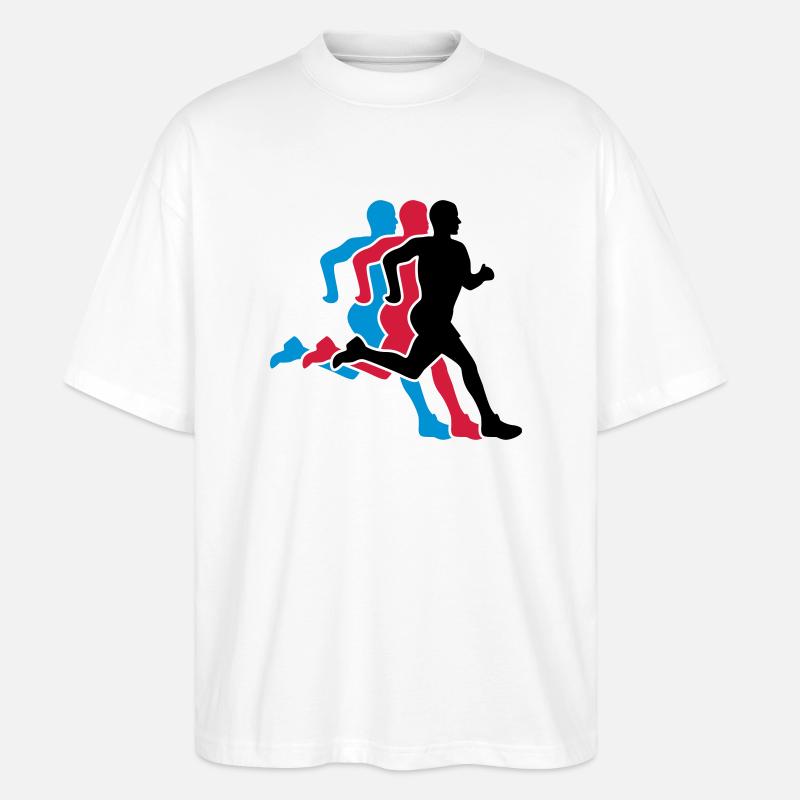 running - Stanley/Stella Oversized Unisex Bio T-Shirt Blaster 2.0 - Weiß