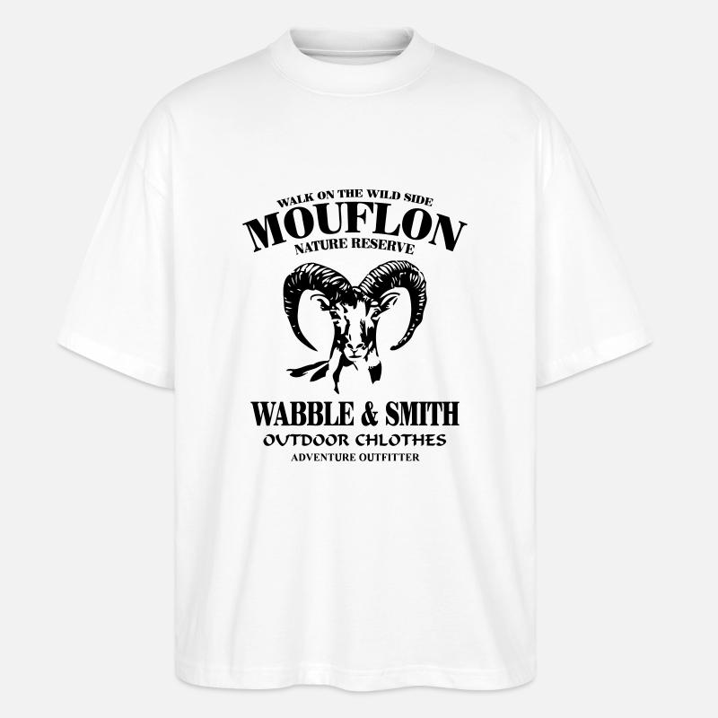 Mouflon - T-shirt bio Blaster 2.0 coupe oversize Stanley/Stella Unisexe - blanc