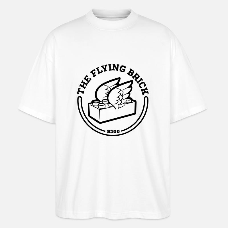 The Flying Brick - Stanley/Stella Oversized Unisex Bio T-Shirt Blaster 2.0 - Weiß