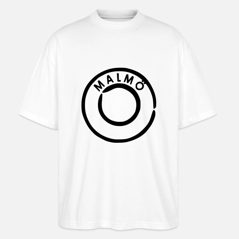 Malmoe - Stanley/Stella Oversized Unisex Bio T-Shirt Blaster 2.0 - Weiß