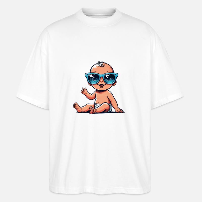Bande dessinée pour bébé - T-shirt bio Blaster 2.0 coupe oversize Stanley/Stella Unisexe - blanc