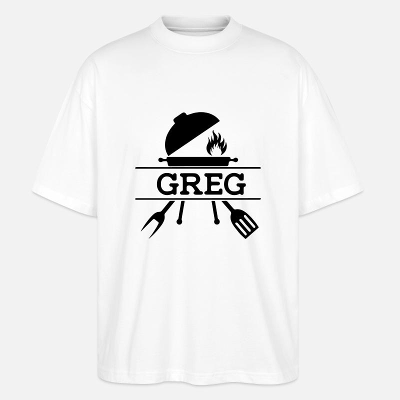 Grill Greg - Stanley/Stella Oversized Unisex Bio T-Shirt Blaster 2.0 - Weiß