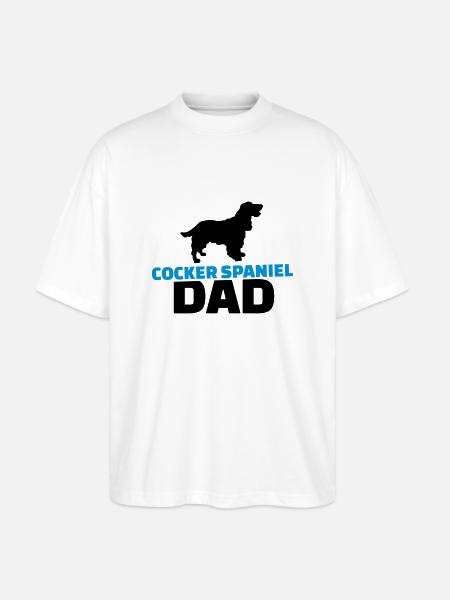 Cocker Spaniel - Stanley/Stella Oversized Unisex Bio T-Shirt Blaster 2.0 - Weiß