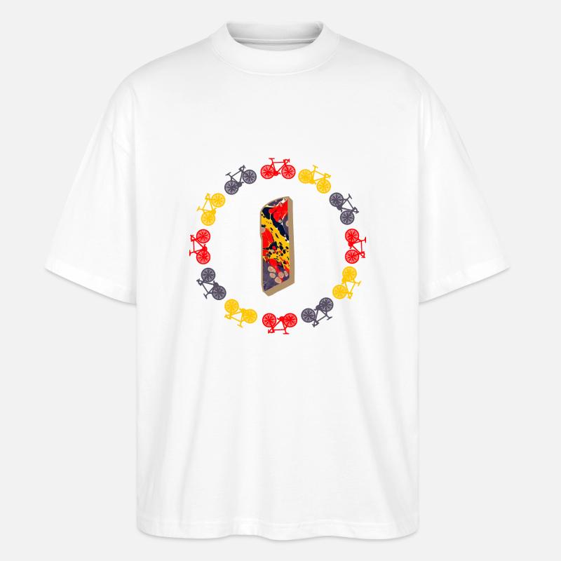 fahrrad e 202 i - Stanley/Stella Oversized Unisex Bio T-Shirt Blaster 2.0 - Weiß