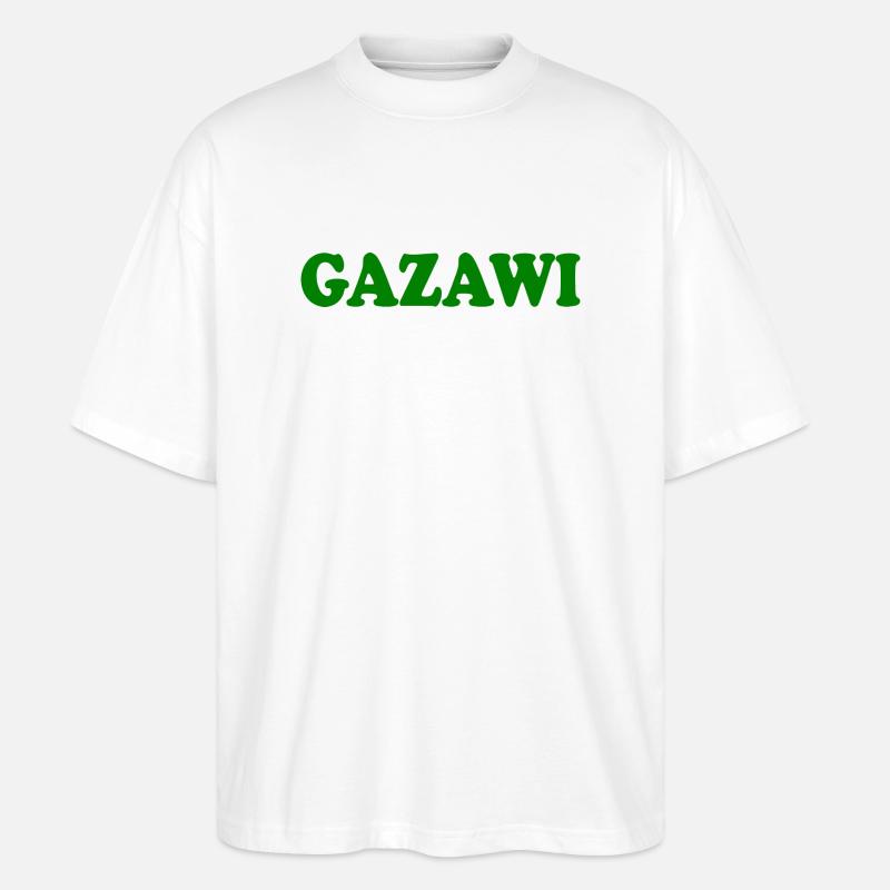 Gazawi gaza - Stanley/Stella Oversized Unisex Bio T-Shirt Blaster 2.0 - Weiß