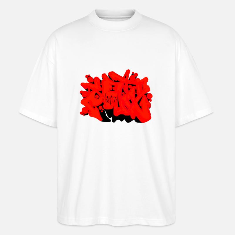 Graffiti SAD - T-shirt bio Blaster 2.0 coupe oversize Stanley/Stella Unisexe - blanc
