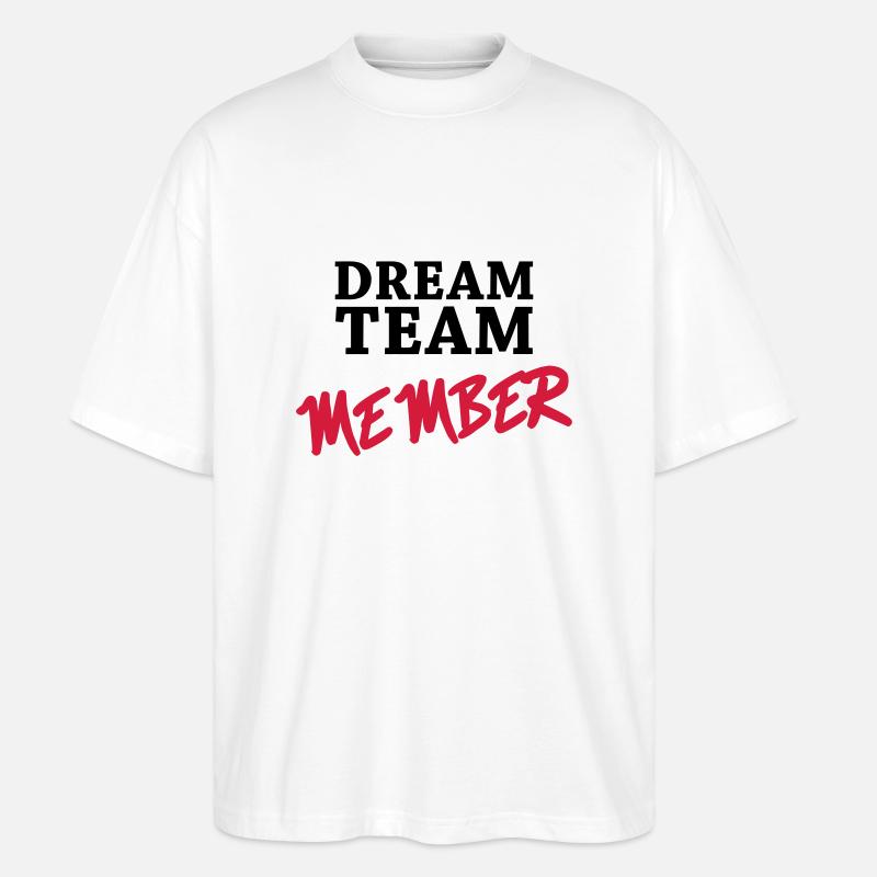 Dream Team Member - T-shirt bio Blaster 2.0 coupe oversize Stanley/Stella Unisexe - blanc