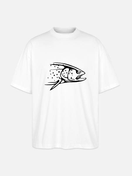 truite - T-shirt bio Blaster 2.0 coupe oversize Stanley/Stella Unisexe - blanc