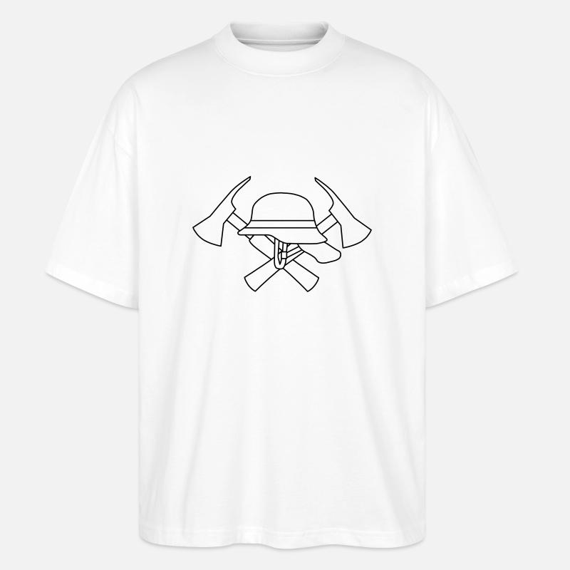 Freiwillige Feuerwehr - Stanley/Stella Oversized Unisex Bio T-Shirt Blaster 2.0 - Weiß