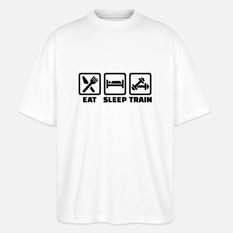 Bodybuilding - Stanley/Stella Oversized Unisex Bio T-Shirt Blaster 2.0 - Weiß