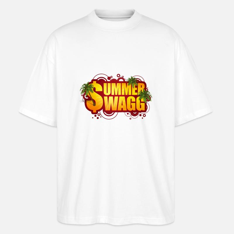 Sommer Beer - Stanley/Stella Oversized Unisex Bio T-Shirt Blaster 2.0 - Weiß