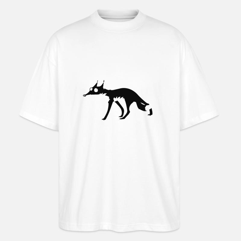 Black Fox n ° 4 - T-shirt bio Blaster 2.0 coupe oversize Stanley/Stella Unisexe - blanc
