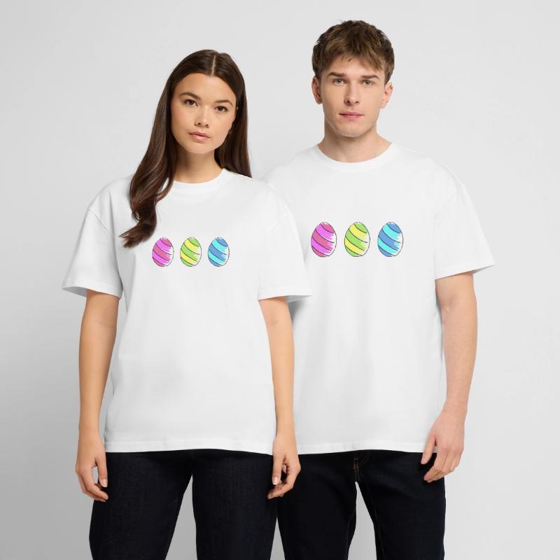 eggs eggs easter easteregg easter eggs easter75 Stanley/Stella Oversized Unisex Organic T-shirt Blaster 2.0