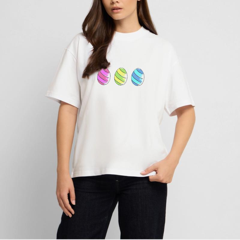 eggs eggs easter easteregg easter eggs easter75 Stanley/Stella Oversized Unisex Organic T-shirt Blaster 2.0