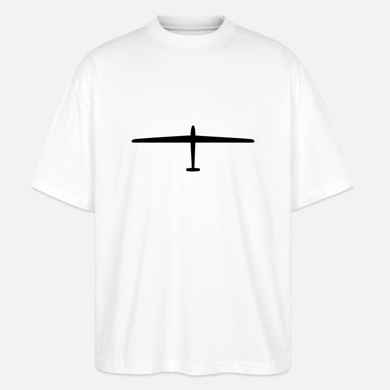 Planeur / / planeur / / Avions / / marin - T-shirt bio Blaster 2.0 coupe oversize Stanley/Stella Unisexe - blanc