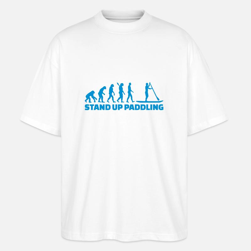 Evolution Stand up paddling - T-shirt bio Blaster 2.0 coupe oversize Stanley/Stella Unisexe - blanc