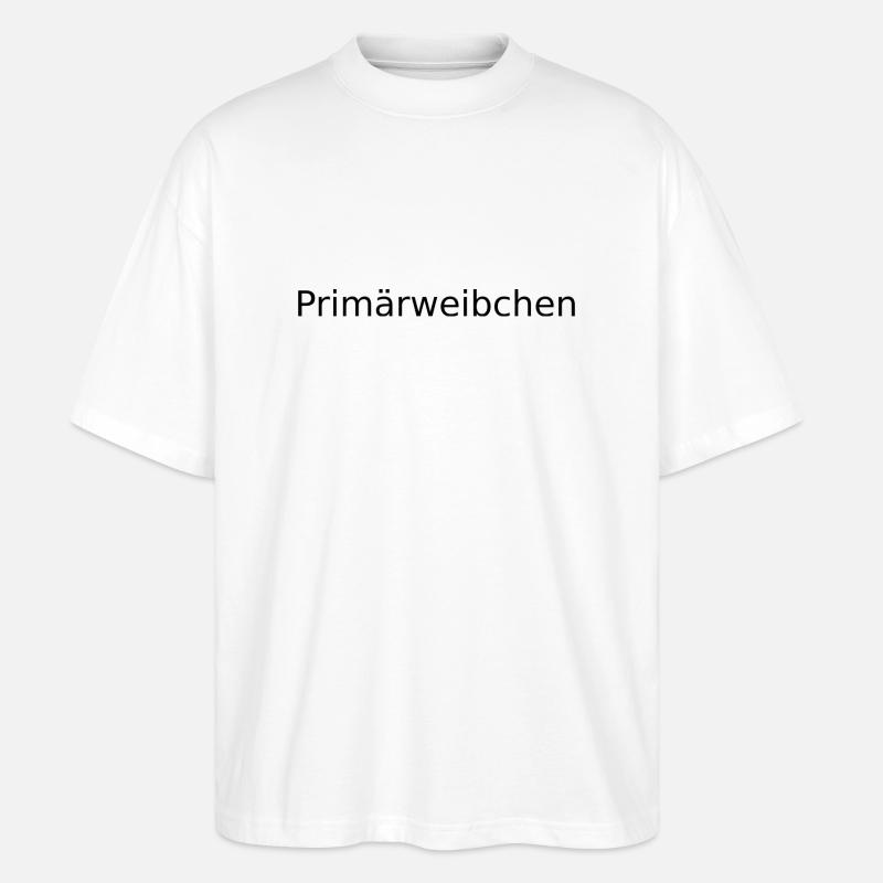 Primärweibchen - Stanley/Stella Oversized Unisex Bio T-Shirt Blaster 2.0 - Weiß