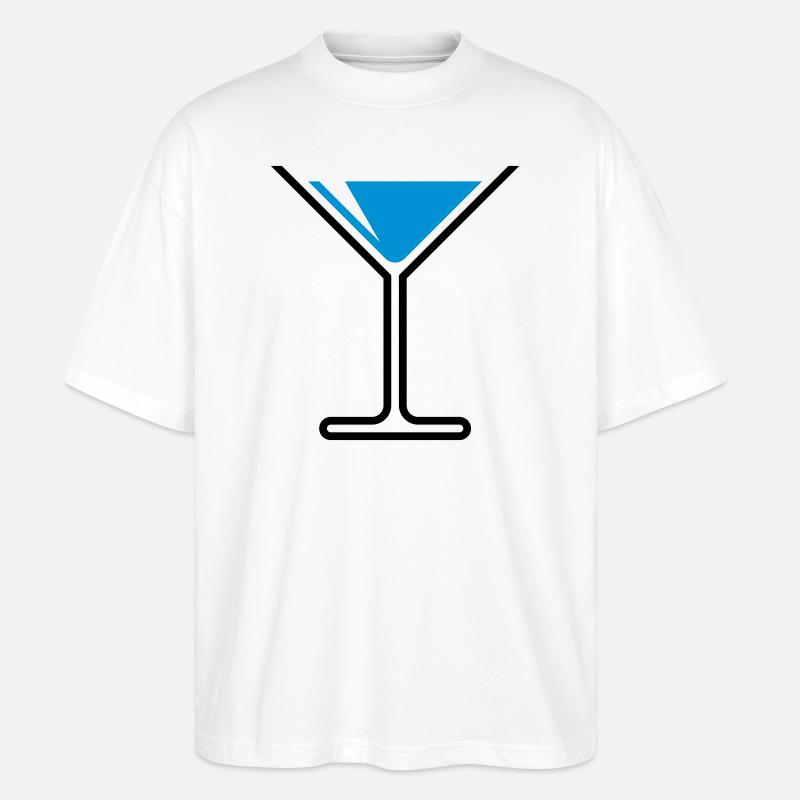 XFreizeitspass (Skyblue) - Stanley/Stella Oversized Unisex Bio T-Shirt Blaster 2.0 - Weiß