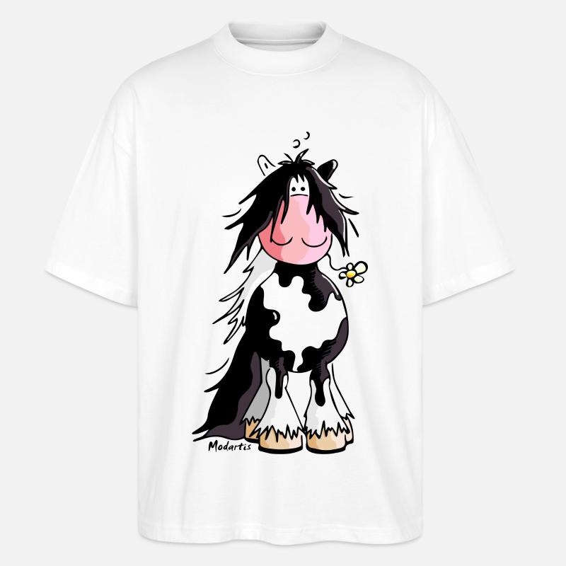 Irish Tinker - Gypsy Cob - Pferd - Stanley/Stella Oversized Unisex Bio T-Shirt Blaster 2.0 - Weiß