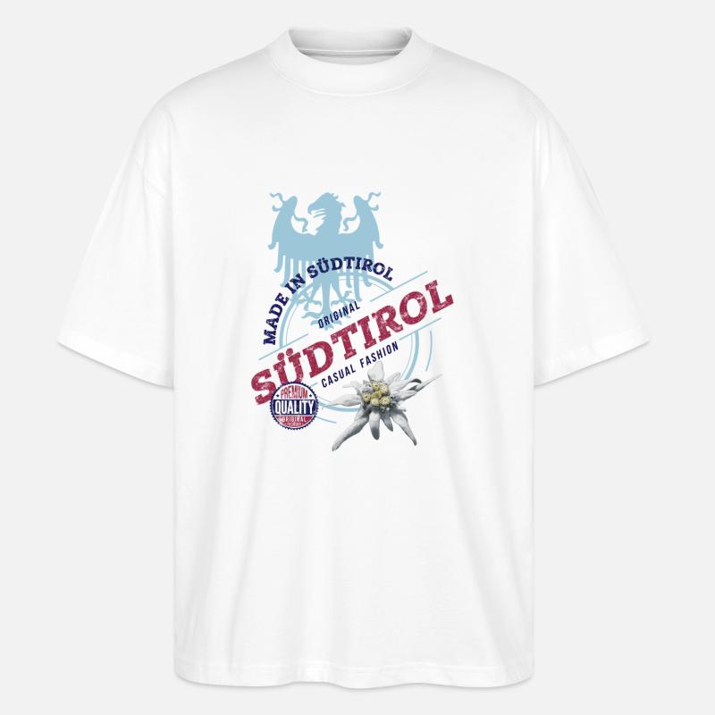 SÜDTIROL - Stanley/Stella Oversized Unisex Bio T-Shirt Blaster 2.0 - Weiß