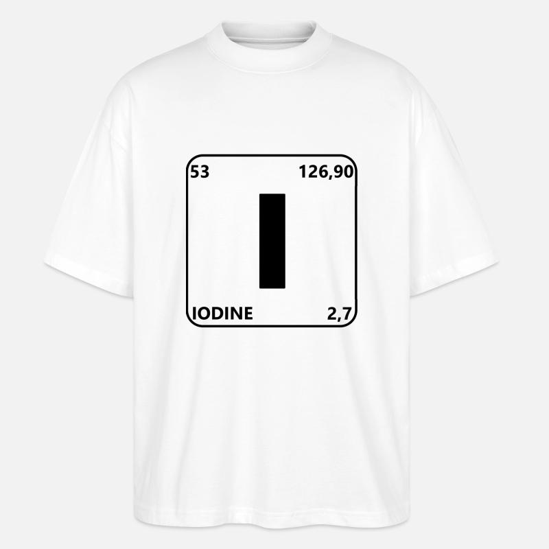 Iod - Stanley/Stella Oversized Unisex Bio T-Shirt Blaster 2.0 - Weiß