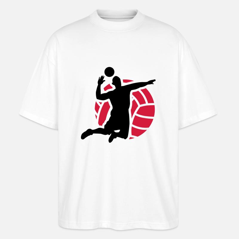 volleyball - Stanley/Stella Oversized Unisex Bio T-Shirt Blaster 2.0 - Weiß
