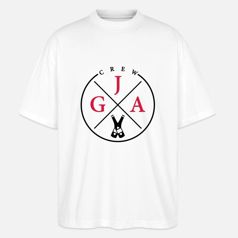 jga crew bier - Stanley/Stella Oversized Unisex Bio T-Shirt Blaster 2.0 - Weiß