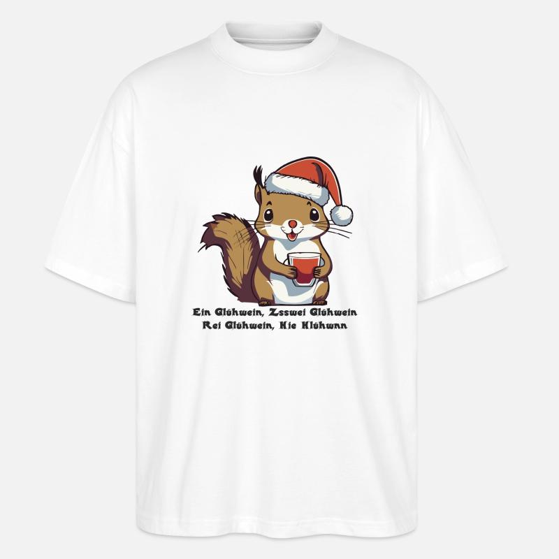 Glühhörnchen 2 - Stanley/Stella Oversized Unisex Bio T-Shirt Blaster 2.0 - Weiß