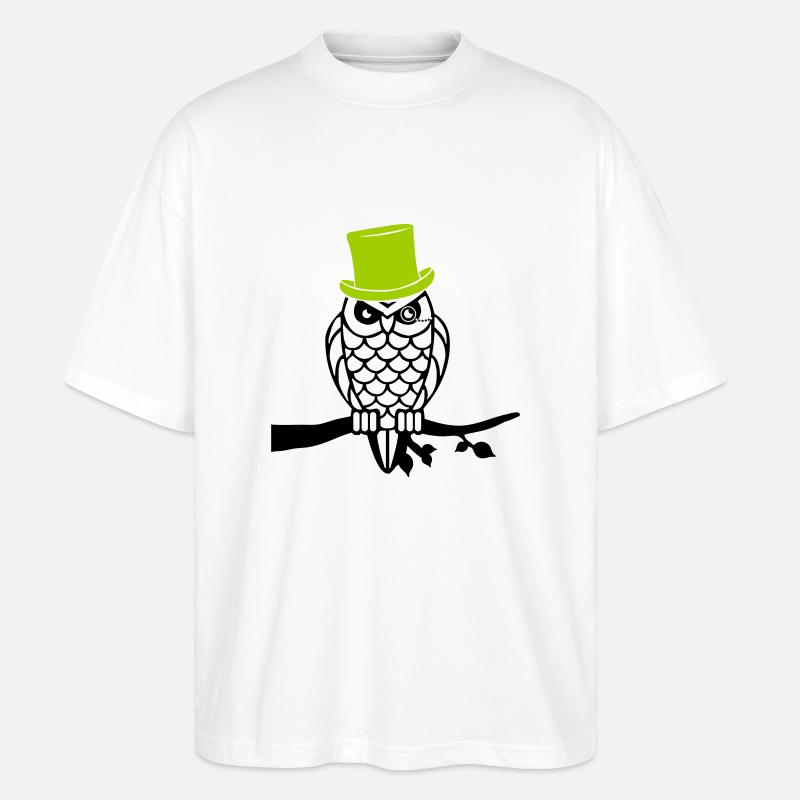 owl sir - Stanley/Stella Oversized Unisex Bio T-Shirt Blaster 2.0 - Weiß