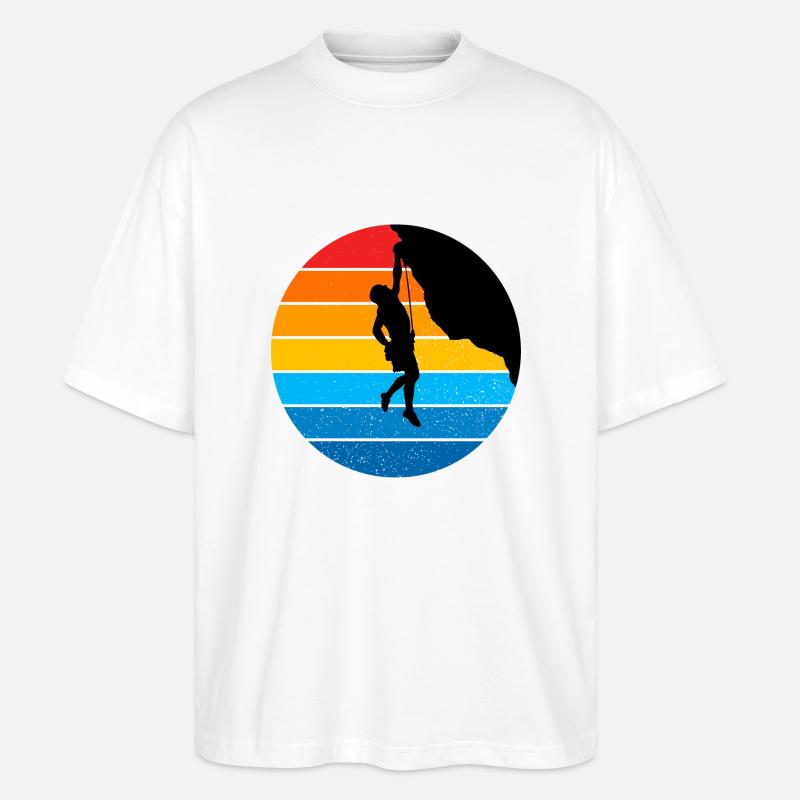 free climbing - Stanley/Stella Oversized Unisex Bio T-Shirt Blaster 2.0 - Weiß